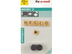 New fix-o-moll Magnetscheibe Ferrit Klebend 3 mm x Ø 15 mm Schwarz 8 Stück