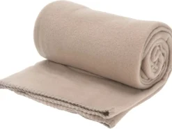 Fleece-Decke 125 cm x 150 cm Taupe