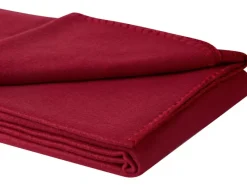 Hot Fleecedecke Uni 130 cm x 160 cm Bordeaux
