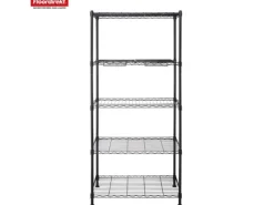 Floordirekt Gitterregal Taranaki Metallregal Entnehmbare Ablagen 75 x 40 x 170 cm