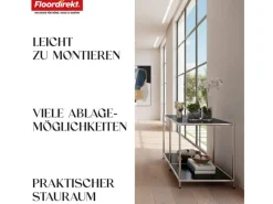 Hot Floordirekt Metallregal Concept Epure MK-016 Sideboard 78 x 40 x 46 cm Schwarz