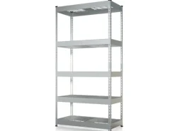 Floordirekt Schwerlastregal Yukon Rivet 5 Böden 180 x 90 x 45 cm