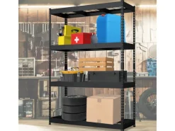 Outlet Floordirekt Schwerlastregal Yukon Rivet 4 Böden 180 x 120 x 60 cm Verzinkt