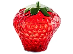 FlowerPower Deko Erdbeere Fresa mit LED 12,5 cm x 13 cm Rot