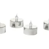 FlowerPower LED Teelichter Riga 4er Set sanft flackernd