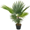 Online furnicato Künstliche Pflanze Palme mit Topf Grün 70 cm