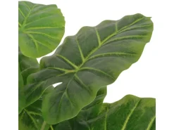 furnicato Künstliche Taro Pflanze mit Topf 85 cm Grün