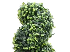 furnicato Künstlicher Buchsbaum mit Topf Spiralform Grün 100 cm