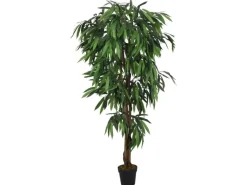 Best furnicato Mangobaum Künstlich 600 Blätter 150 cm Grün