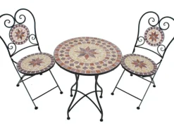 Clearance Garden Pleasure Balkon-Set Mosaik Amarillo 3-teilig Braun