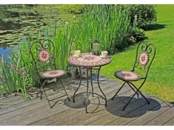 Clearance Garden Pleasure Balkon-Set Mosaik Amarillo 3-teilig Braun