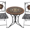 Discount Garden Pleasure Bistro-Set Pular 3-teilg Schwarz-Braun