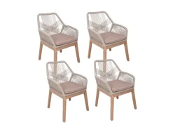 Garden Pleasure Stuhl Pomona 4er Set 84 cm x 68 cm x 62 cm FSC®