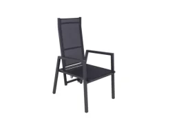New Garden Pleasure Stuhl Sintra 103 cm x 61 cm x 69 cm Grau-Schwarz