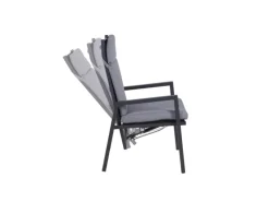 New Garden Pleasure Stuhl Sintra 103 cm x 61 cm x 69 cm Grau-Schwarz
