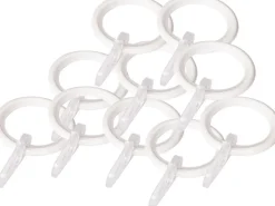 Gardinenringe mit Faltenlegehaken Ø 19 mm