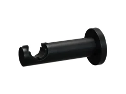 Discount Gardinia Gardinenstangen Set Zylinder Ø 19 mm 160 cm Schwarz matt