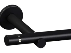 New Gardinenstangen-Set Metall 200 cm Schwarz