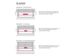Gardinia Aluminium Jalousie 120 cm x 130 cm Silber