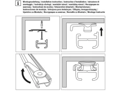 Gardinia Aluminiumschiene Weiß 150 cm