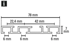 Sale Gardinia Aluminium-Vorhangschiene 3-läufig Weiß 200 cm