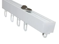 Hot Gardinia Aluminium-Vorhangschienen-Set Luna 1-läufig Weiß 230 cm