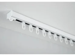 Gardinia Aluminium-Vorhangschienen-Set Luna 1-läufig Weiß 160 cm