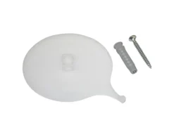 Gardinia Deckenträger für Aluminium-Vorhangschiene 3-läufig Weiß 2-er Pack