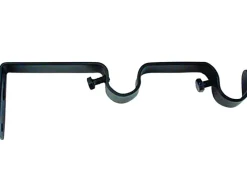 Outlet Gardinia Doppelträger Memphis Schwarz 7 cm x 7 cm 2-er Pack