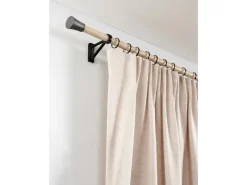 Gardinia Dreiecksträger Denver geschlossen für Ø 25 mm 10 cm Schwarz Matt