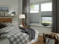 Hot Gardinia Easy Fix Plissee Tag und Nacht Weiß 90 cm x 210 cm