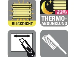 Hot Gardinia Easy Fix Plissee Tag und Nacht Weiß 90 cm x 210 cm