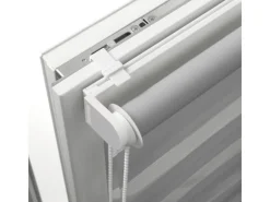 Gardinia Easyfix Doppelrollo mit Montageschiene 100 cm x 150 cm Grau