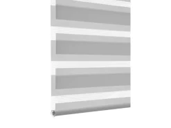 Gardinia Easyfix Doppelrollo mit Montageschiene 100 cm x 150 cm Grau