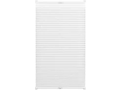 Gardinia EasyFix Plissee mit 2 Bedienschienen 55 cm x 130 cm Weiß