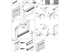 Online Gardinia EasyFix Plissee mit 2 Bedienschienen 75 cm x 130 cm Weiß
