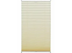 Gardinia EasyFix Plissee mit 2 Bedienschienen 50 cm x 130 cm Elfenbein