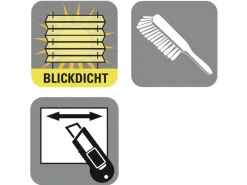 Gardinia EasyFix Plissee mit 2 Bedienschienen 65 cm x 130 cm Weiß