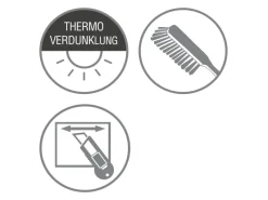 Hot Gardinia EasyFix Rollo Thermo energiesparend 85 cm x 150 cm Weiß