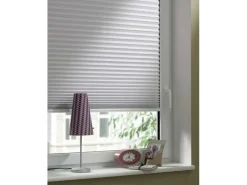 Outlet Gardinia EasyFix Thermo-Plissee mit 2 Bedienschienen 50 cm x 130 cm Weiß