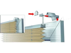 Outlet Gardinia EasyFix Thermo-Plissee mit 2 Bedienschienen 50 cm x 130 cm Weiß