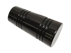 Hot Gardinia Endknopf Chicago Apollo Ø 20 mm Schwarz 2-er Pack