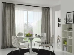 Hot Gardinia Endstück Chicago Zylinder für Ø 20 mm Schwarz-Matt 2-er Pack