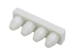 Gardinia Endstück für Aluminium-Vorhangschiene 1-läufig Weiß 2-er Pack