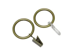 Gardinia Gardinenringe Europa für Ø 19 mm -Antik 10-er Pack