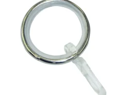 Hot Gardinia Gardinenringe Kreta mit Gleiteinlage Edelstahl-Optik