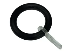 Gardinia Gardinenringe mit Haken für Stangen bis Ø 28 mm Schwarz-Matt