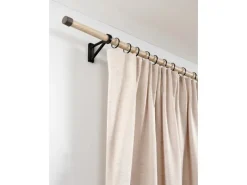 Gardinia Gardinenringe-Set Denver für Ø 25 mm Schwarz Matt 10-teilig