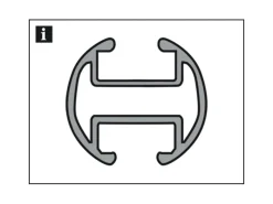 Clearance Gardinia Gardinenstange Chicago mit Innenlauf II Ø 20 mm Edelstahloptik 240 cm
