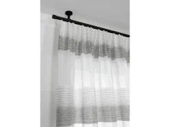 Gardinia Gardinenstange Chicago mit Innenlauf I Ø 20 mm Schwarz - Matt 240 cm